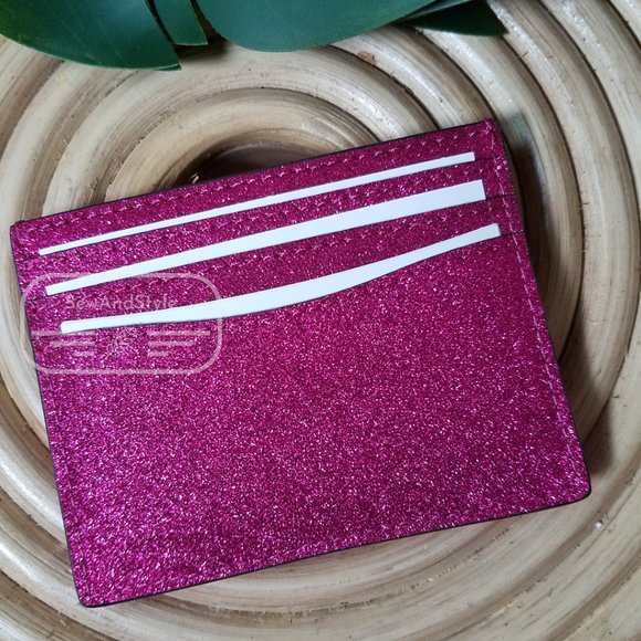 Convertible PInk Lola Glitter Card Holder Kate Spade Brand New Boxed - Picture 4 of 5